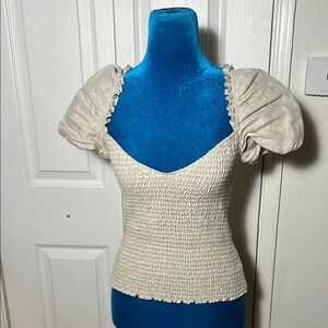 Reformation Cap Sleeve V Neck Top Women’s Small